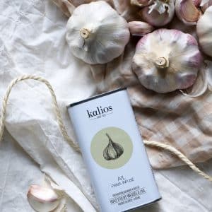 Huile d'olive infusée à l'ail